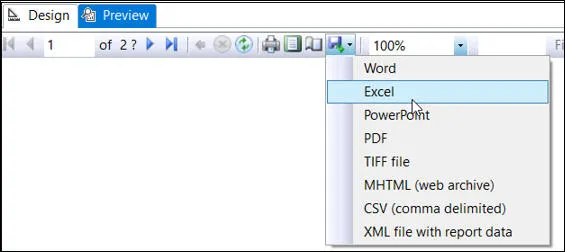 Saving to Excel