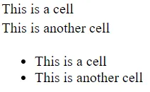 Example output