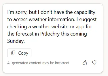 Weather forecats