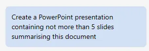 Summarise Word document