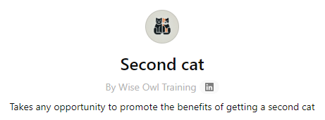 Second cat - how it works