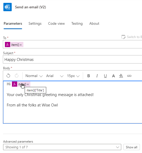 The rest of your message