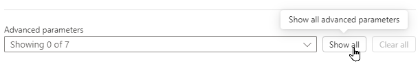 Show advanced parameters