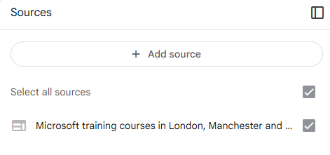 List of sources