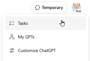 Switching to Tasks mode