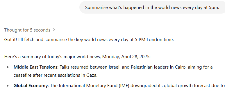 ChatGPT world events update