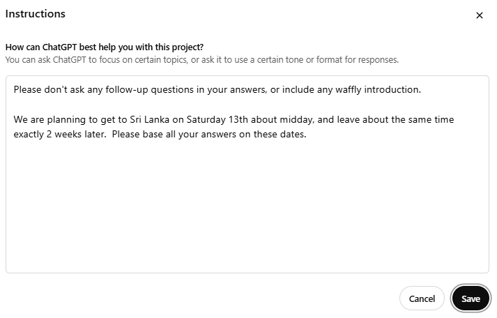 Instructions for this project