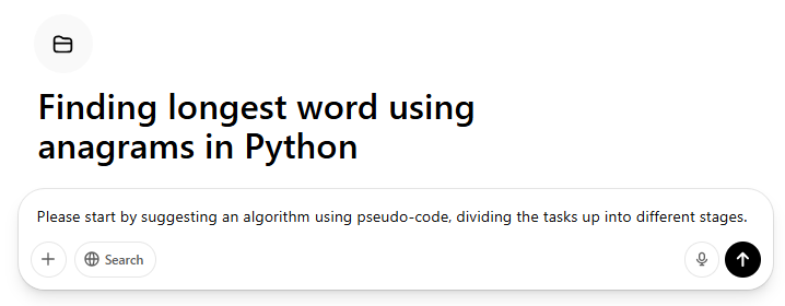 Creating an algorithm