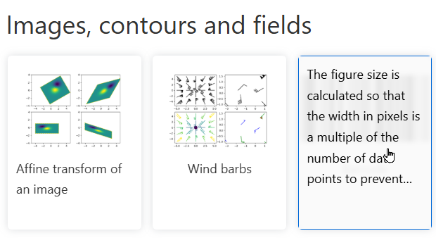 Hovering over barcode chart