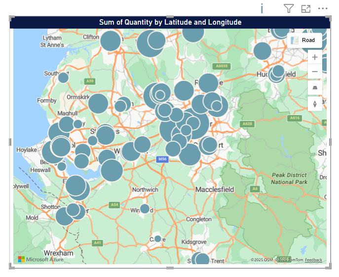 Azure map of the UK