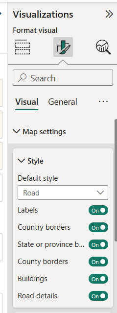 Turning on key things for bsae map