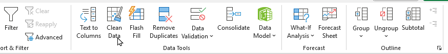 Clean data icon