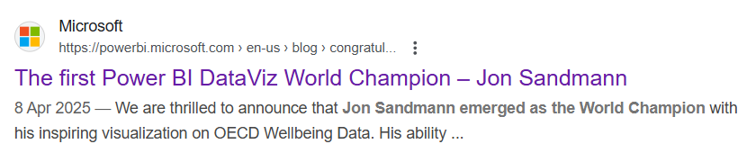 Google results for Jon Sandmann