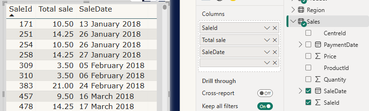 Updated to the new table without errors!