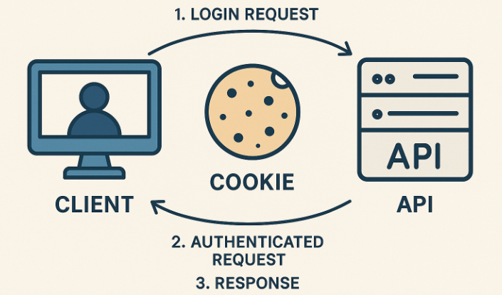 Using a cookie to authenticate the API