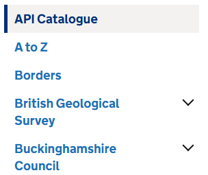 Gov website with lots of APIs