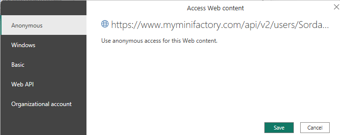Choose the security option