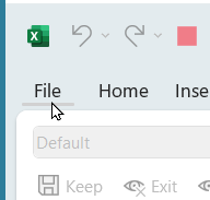The File menu