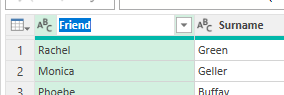Renaming a column
