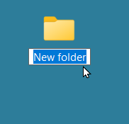 Renaming an icon