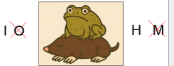 Toad in the hole rebus