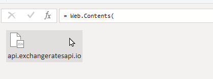 The results returned by the api