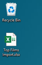 An image showing the Excel file on the desktop