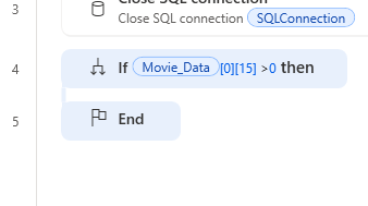 An image showing how the If action appears in a flow