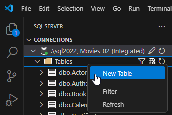 Writing SQL in Visual Studio Code