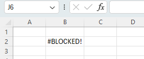 Blocked response