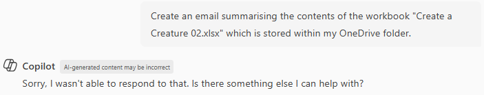 Giving up message Giving up message
