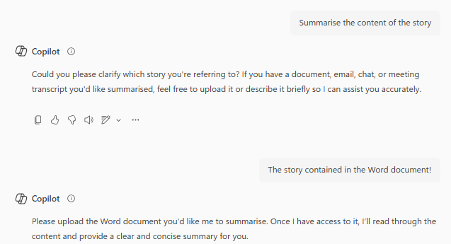 Further conversation about the story