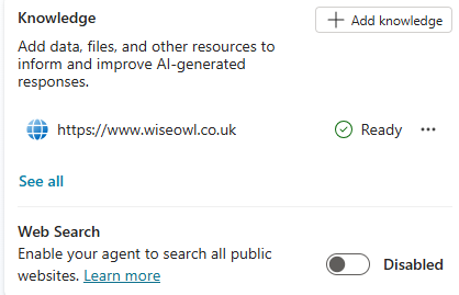 Restricting knowledge sources