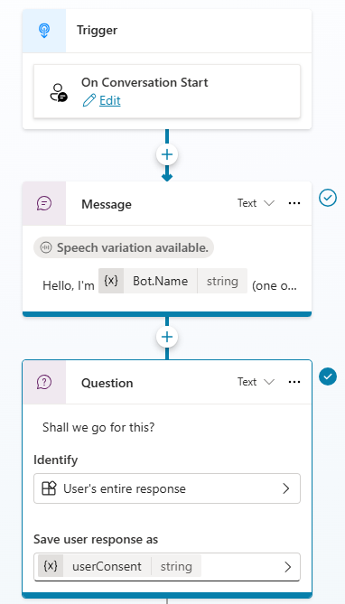 Conversation start topic