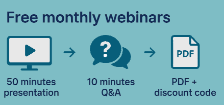 Monthly webinars