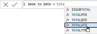 The TOTALWTD function