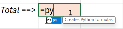 The PY function The PY function