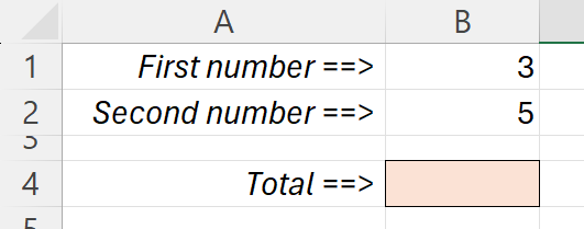 Worksheet showing number total Worksheet showing number total