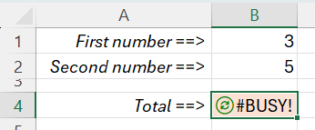 Recalculating the formula Recalculating the formula