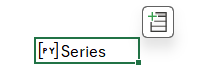 Series showing in cell Series showing in cell