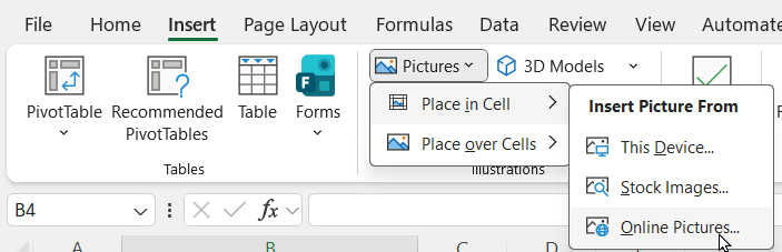 Adding an image to a cell Adding an image to a cell