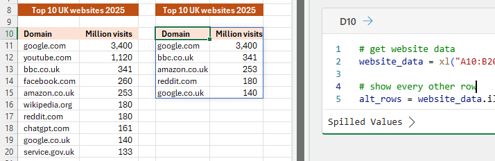 Python within Excel Python within Excel