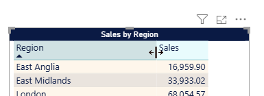 Changing a column width