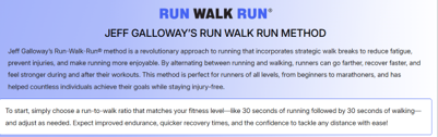Jeffing run-walk method Jeffing run-walk method