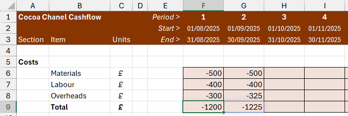 The results of an Excel formula using multiple DROP functions to ignore columns The results of an Excel formula using multiple DROP functions to ignore columns