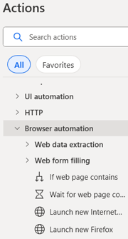 Power Automate actions Power Automate actions