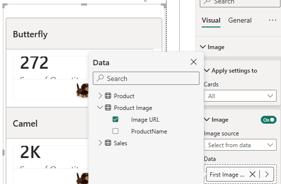 Adding an image to the card