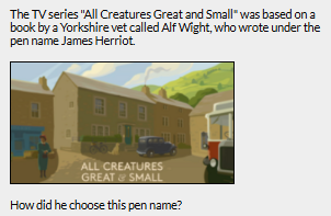 All Creatures Great and Small