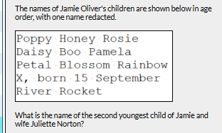 Jamie Oliver children