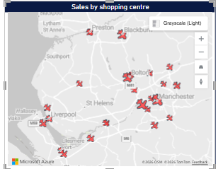 Example of markers on map